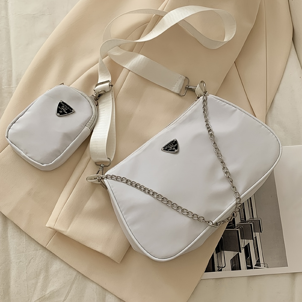 Prada Bags, Nylon, Shoulder & Crossbody Bags