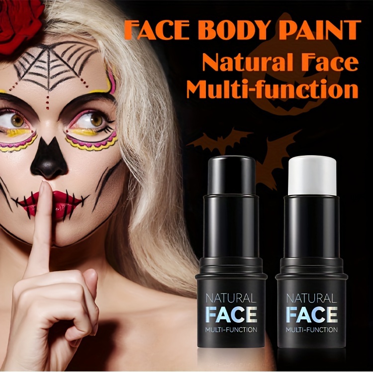 Eye Black Face Body Paint Stick Professional SFX Makeup Cosplay  Costume,Safe Face Paint Nose&Lip Smacking for Eyeblack Football,Baseball  Sports