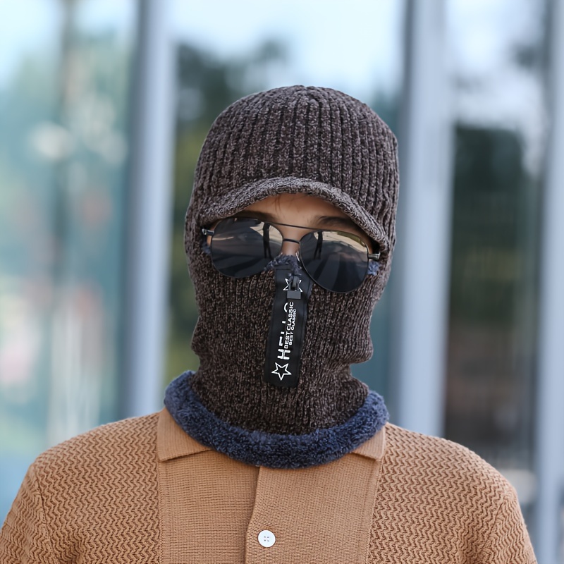 Coldproof Windproof Warm Hat Winter Zipper Fishing Balaclava Hat