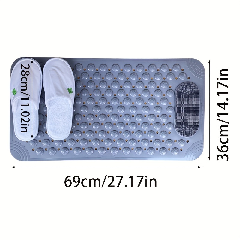 Tpe Bath Mat Safe Suction Massage Mat - Temu