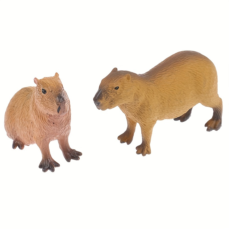 1pc Simulation MIni Cute Wild Animals Model Figurines Capybara Collection  Toy Gift