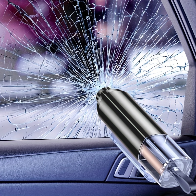 Autofensterbrecher Tragbarer Mini-Autofensterbrecher Escape Tool  Glasbrecher Sicherheitshammer Auto Hammer Notfallhammer 2-in-1-Auto  Sicherheitshammer
