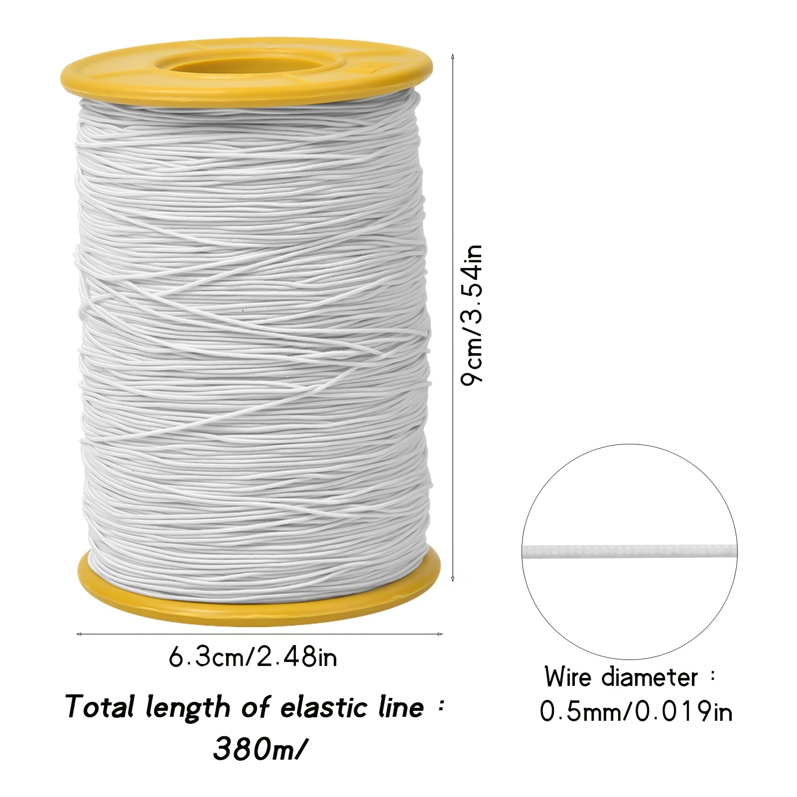 Elastic Rope Thread Beaded Nylon Beaded String Polypropylene - Temu