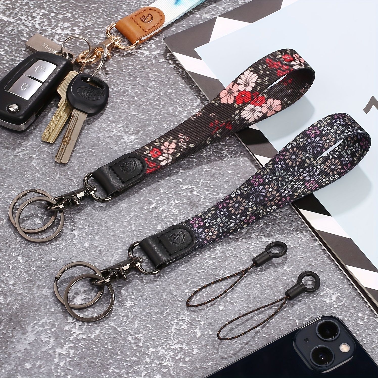  Yiflin Cute Wrist Lanyard for Keys, Keychain, Wallet