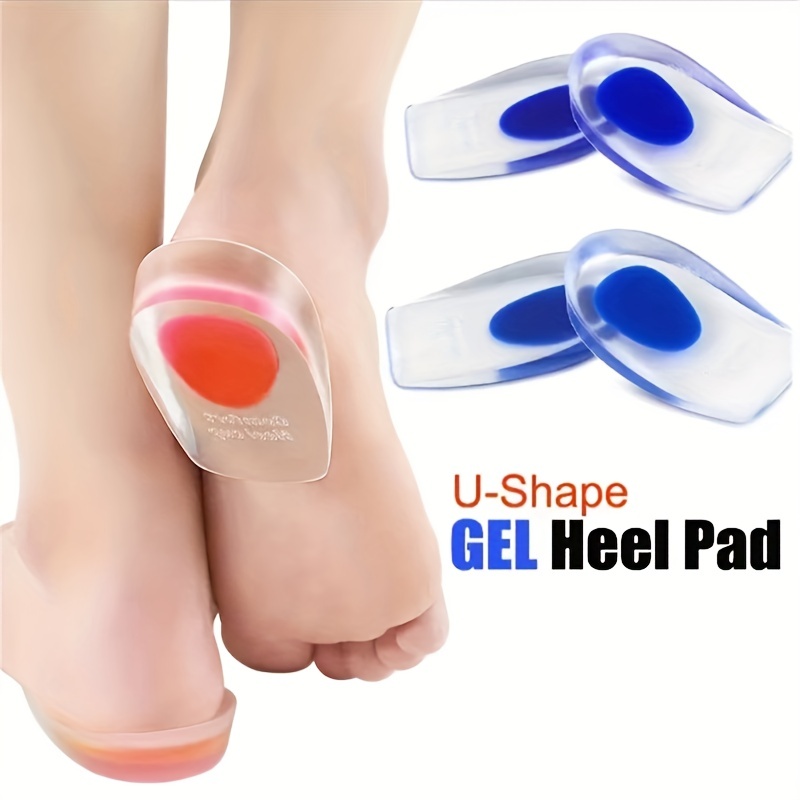

1pair Medical Silicone Heel Pads, Standing For A Long Time Without Tired Feet (4.5-10 Yards) Optional