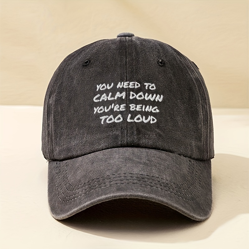 

You Need To Calm Down Baseball Cap Solid Color Washed Distressed Taylor Fans Hat Adjustable Concert Dad Hats For Women Men