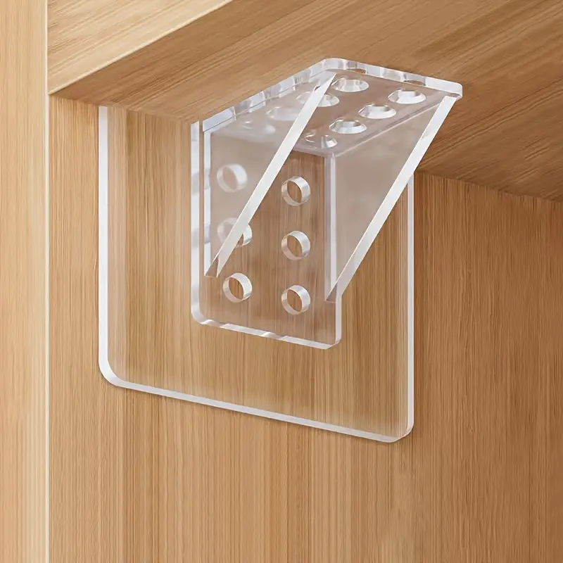 Punch Free Shelf Support Peg-clear Self Adhesive Shelves Clips For Kitchen  Cabinet Book Shelves-strong Partition Bracket Holders Pin For Closet  Clapboard Layer (enhanced Board-) - Temu