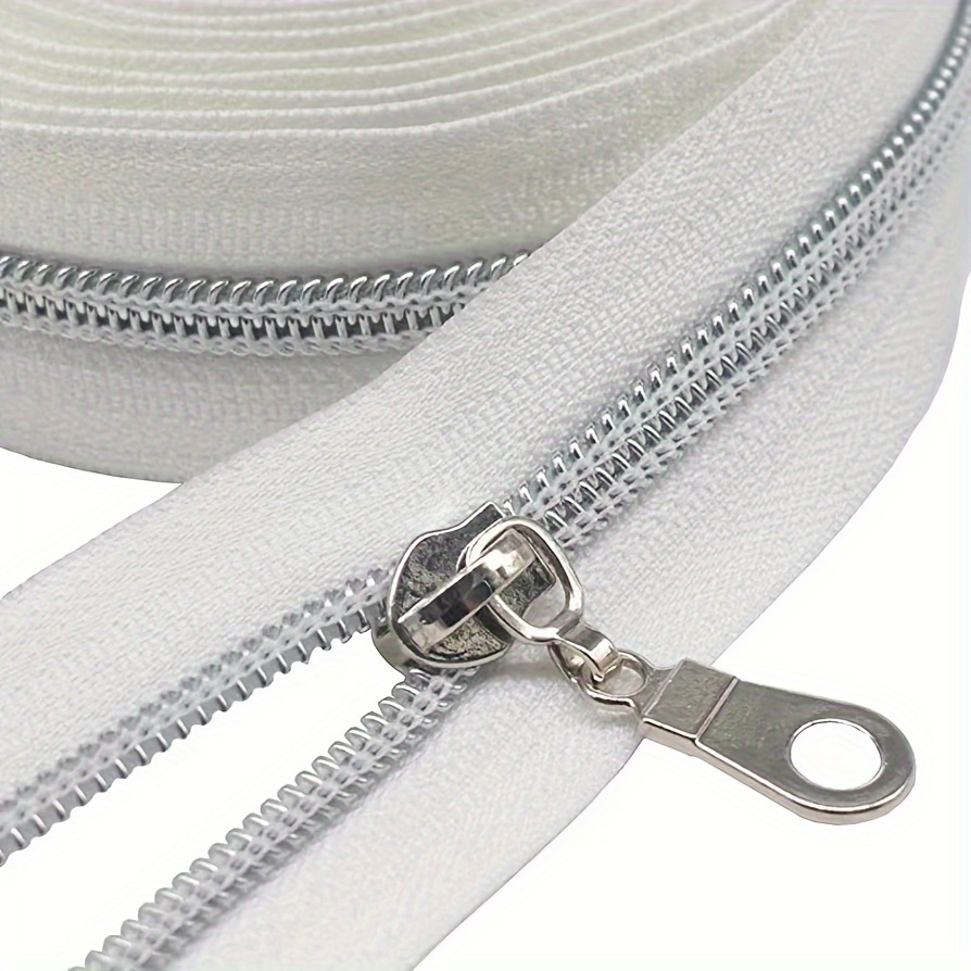 #5 Metallic Nylon Standard Ring Zipper Pulls - 10/Pack - Antique Brass