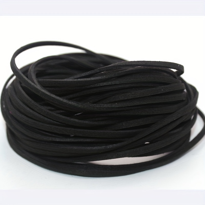 3mm Faux Suede Cord Black | Jewellery Making Supplies Ireland