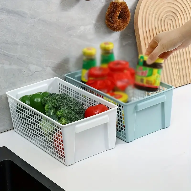 Versatile Plastic Storage Baskets For Bathroom Kitchen And - Temu