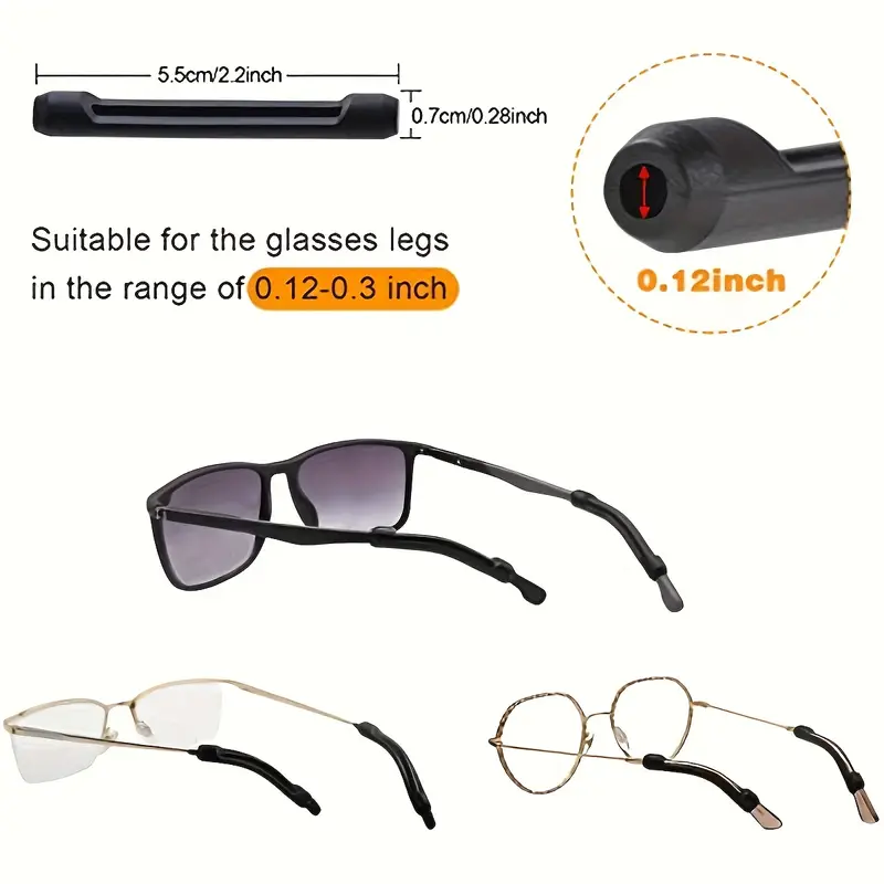 Soft Silicone Brillenbügel-tipps Ärmel Retainer, Anti-rutsch-elastische  Komfort-brillenhalter Brille Sonnenbrille Lesebrille Eyewear, Ideale  Geschenke, Verpassen Nicht Tollen Angebote