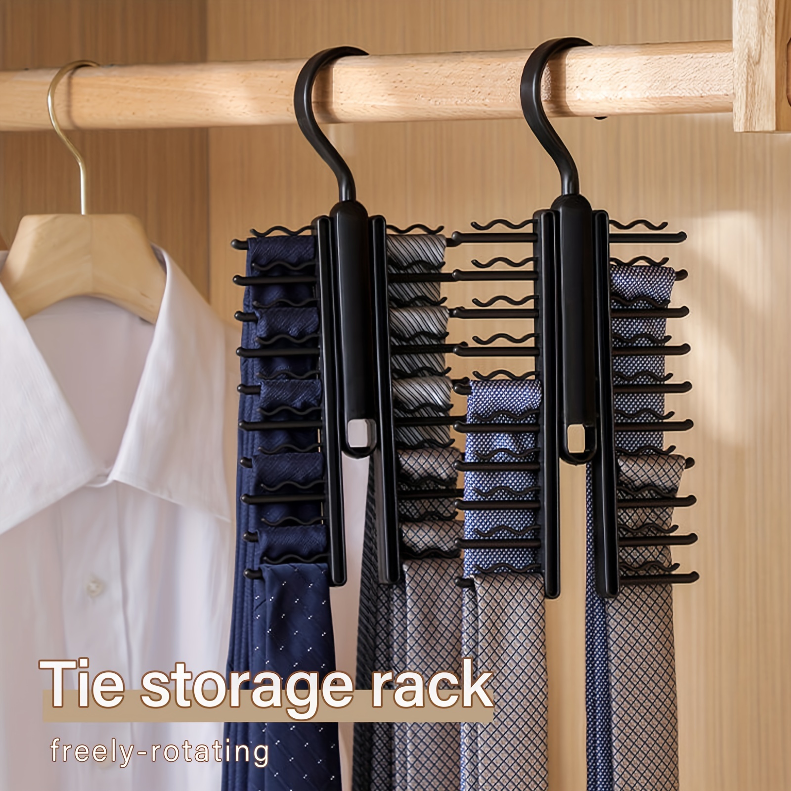 1pcs Organizador de ropa cinturones closet organizer accesorios hogar 12  ganchos