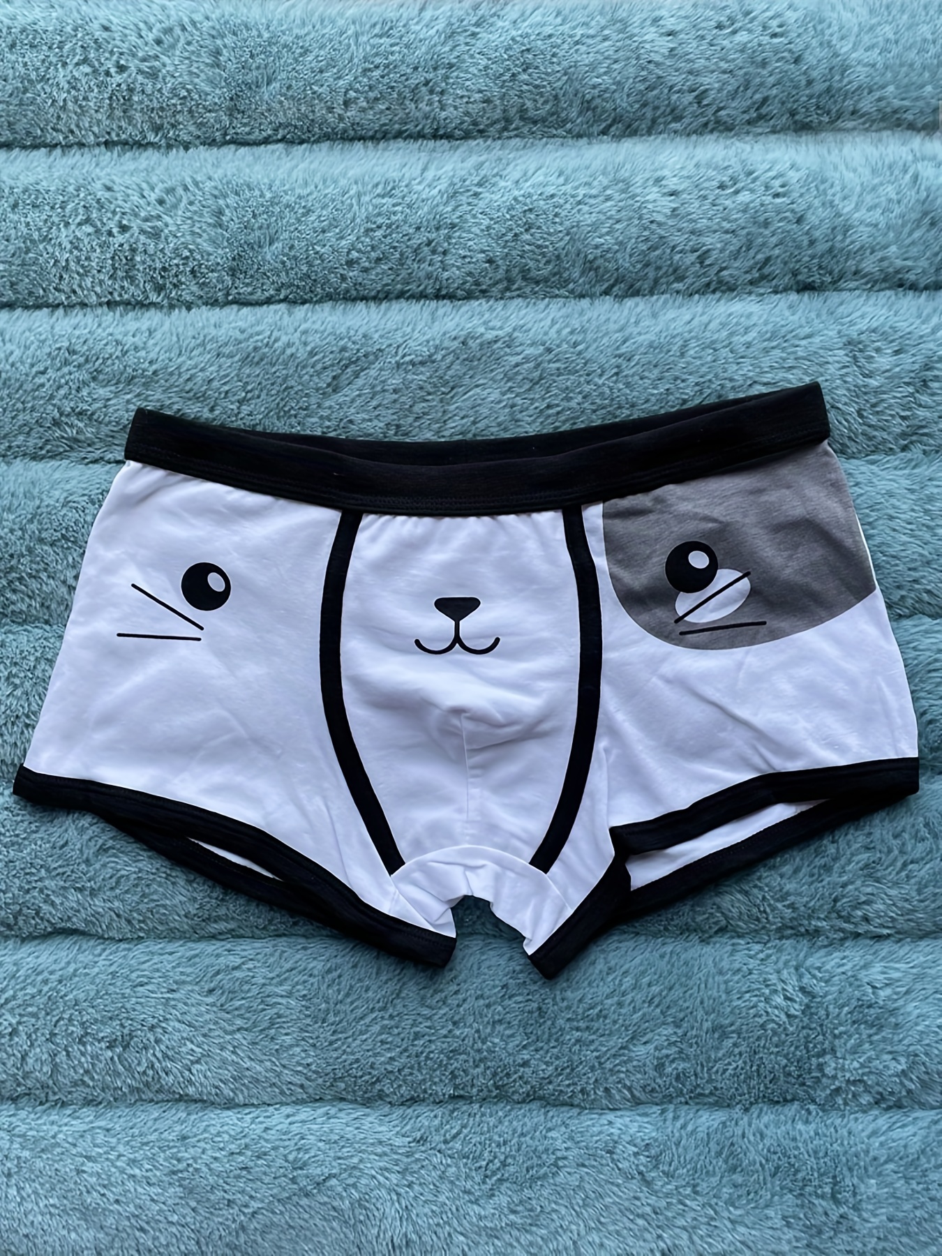 1pc Couple Style Briefs, Men's Cute Cartoon Cat Boxers Briefs, Cotton  Breathable Comfy Slightly Stretch Underwear, Women's Cartoon Cute Cat Briefs