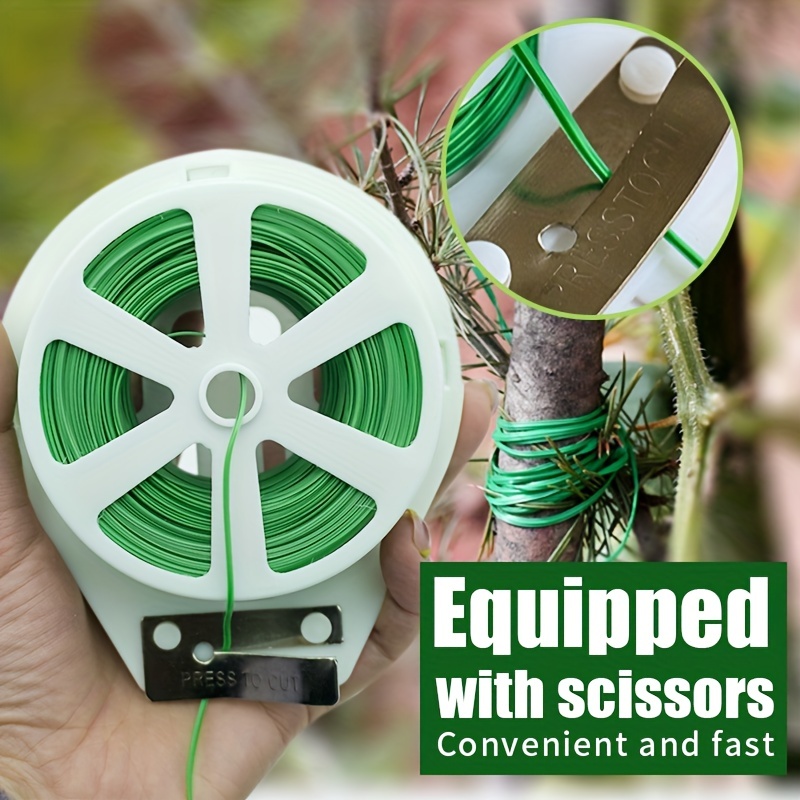 Plant Wire, 1pc Green Plastic Garden Binding Twine For Climbing
