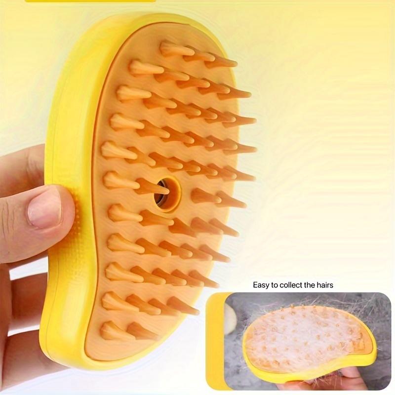 Cat brush that outlet collects hair