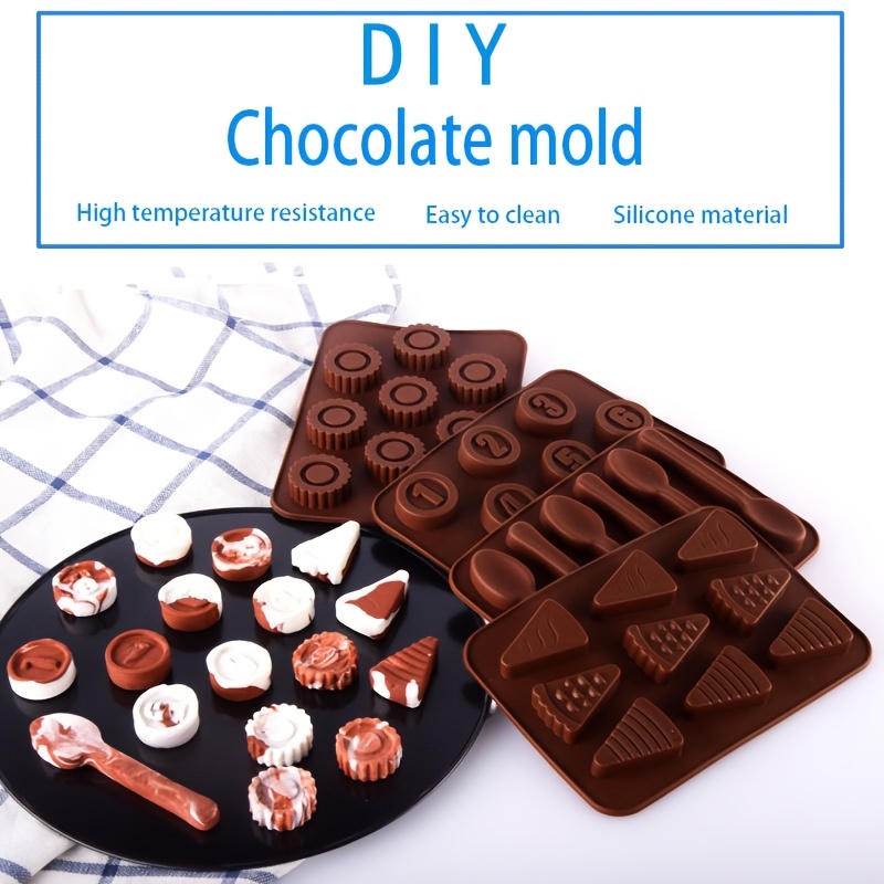 1pc Silicone Chocolate Mold  Chocolate molds, Chocolate shapes