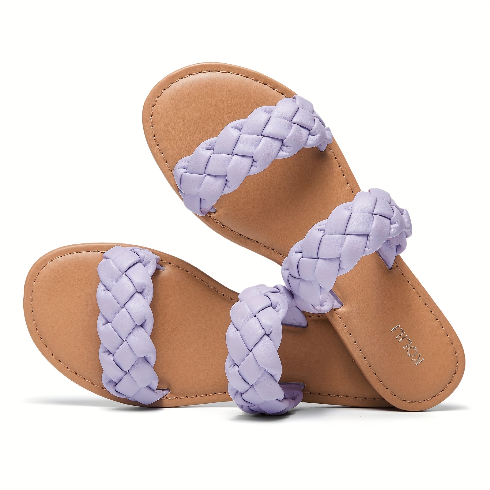 Kolili Womens Flat Slide Sandals