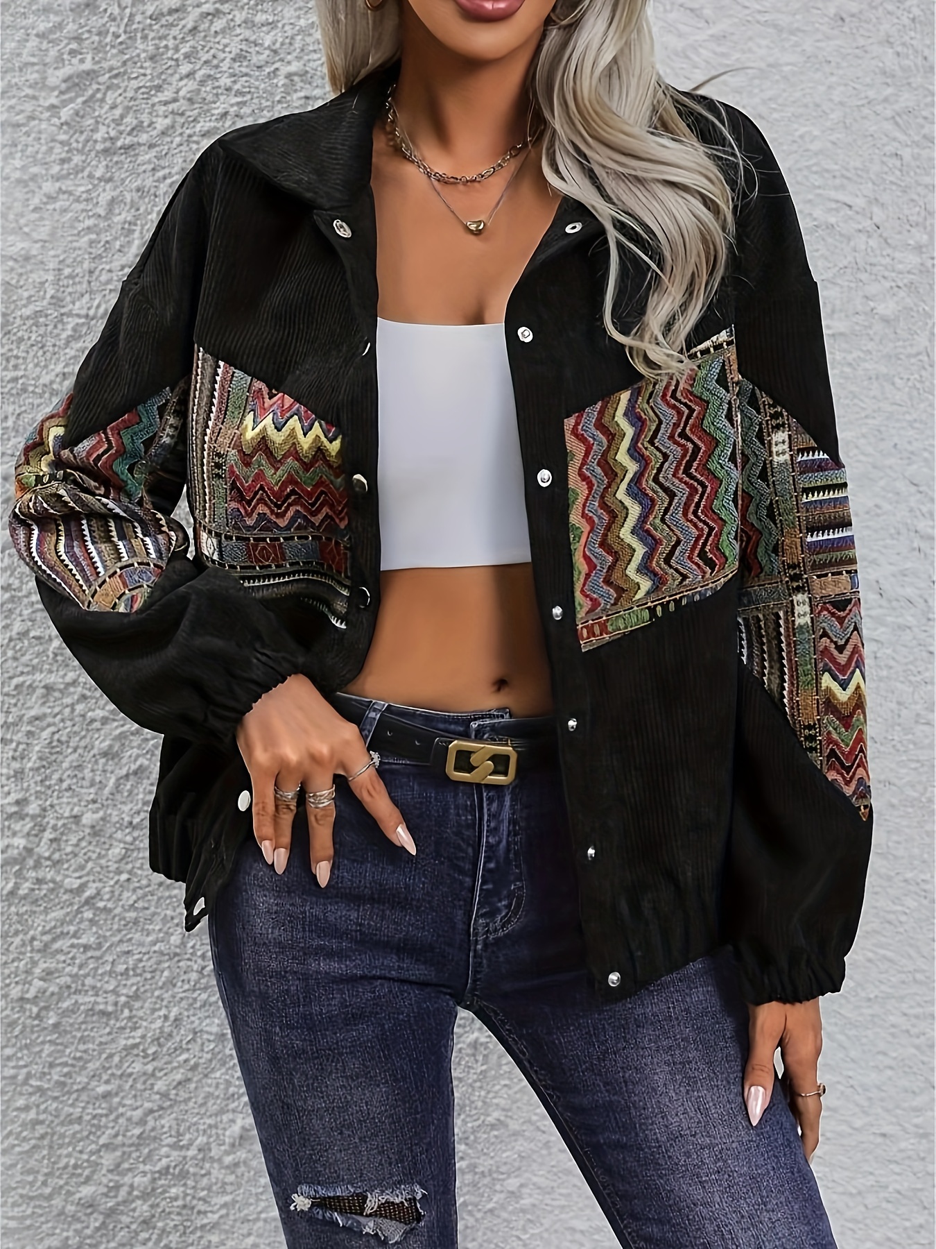 Full sleeve hot sale ethnic jacket