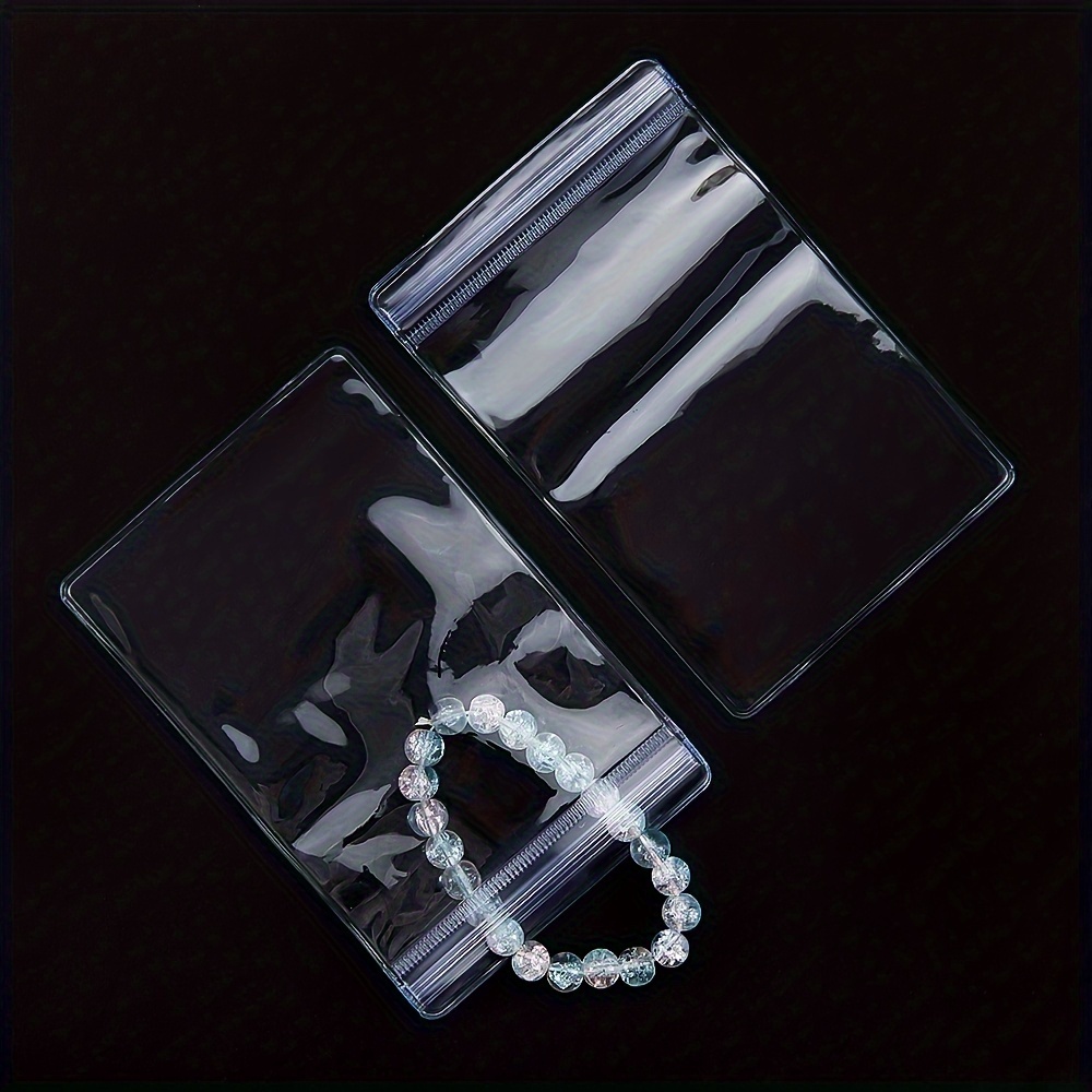 100pcs 9 X 13 Cm/3.543 X5.12inch Small Transparent Plastic Polyethylene  Self Sealing Zipper Lock Bag, Mini Resealable Zipper Lock Bag For Storing  Jewe