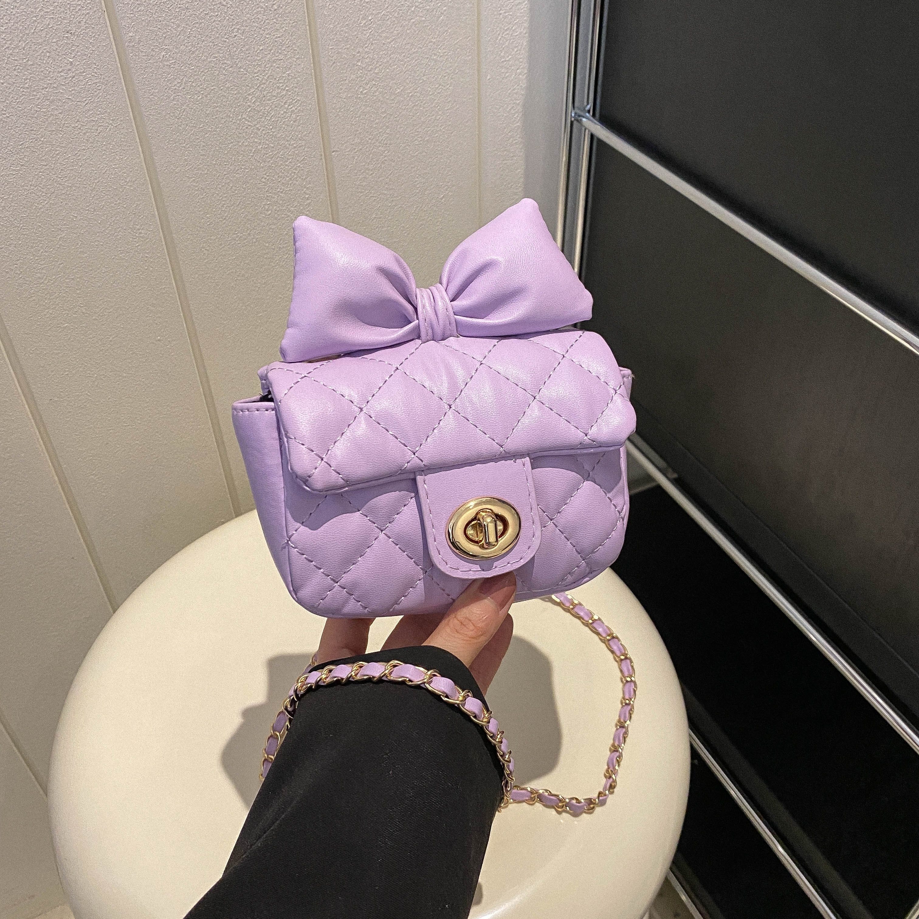 Mini Bowknot Shaped Shoulder Bag, Cute Crossbody Chain Bag, Plastic Sweet Girls  Purse - Temu United Arab Emirates
