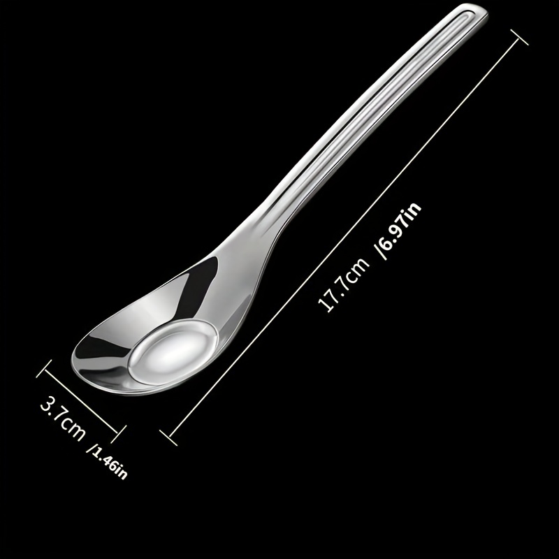 Food Grade 18/10 Stainless Steel Spoon, Children's Eating Spoon, Soup  Spoon, Meal Spoon, Long Handle Spoon, Household HY9195 for restaurant  kitchen