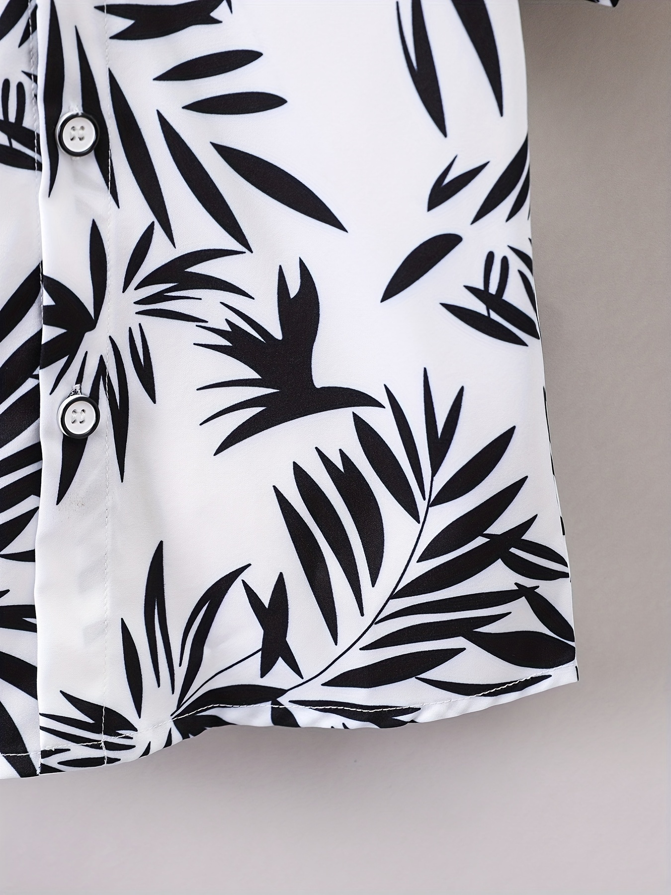 Boys Tropical Graphic Button Shirt