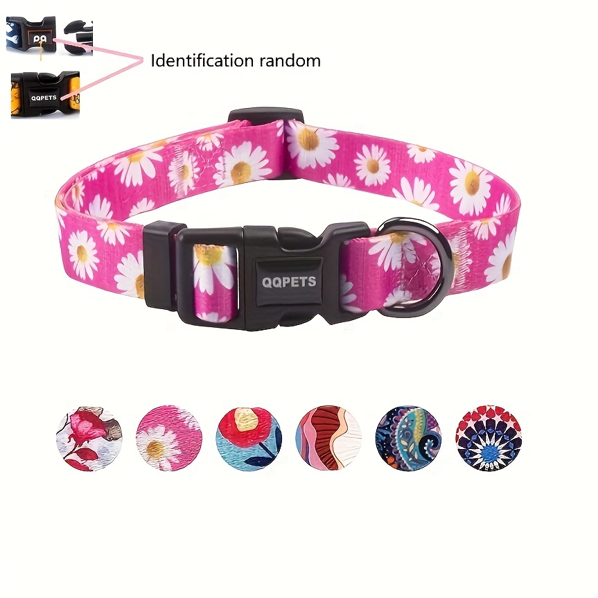 Pink Daisy Dog Collar Girl Cute Dog Collars Daisy Dog 