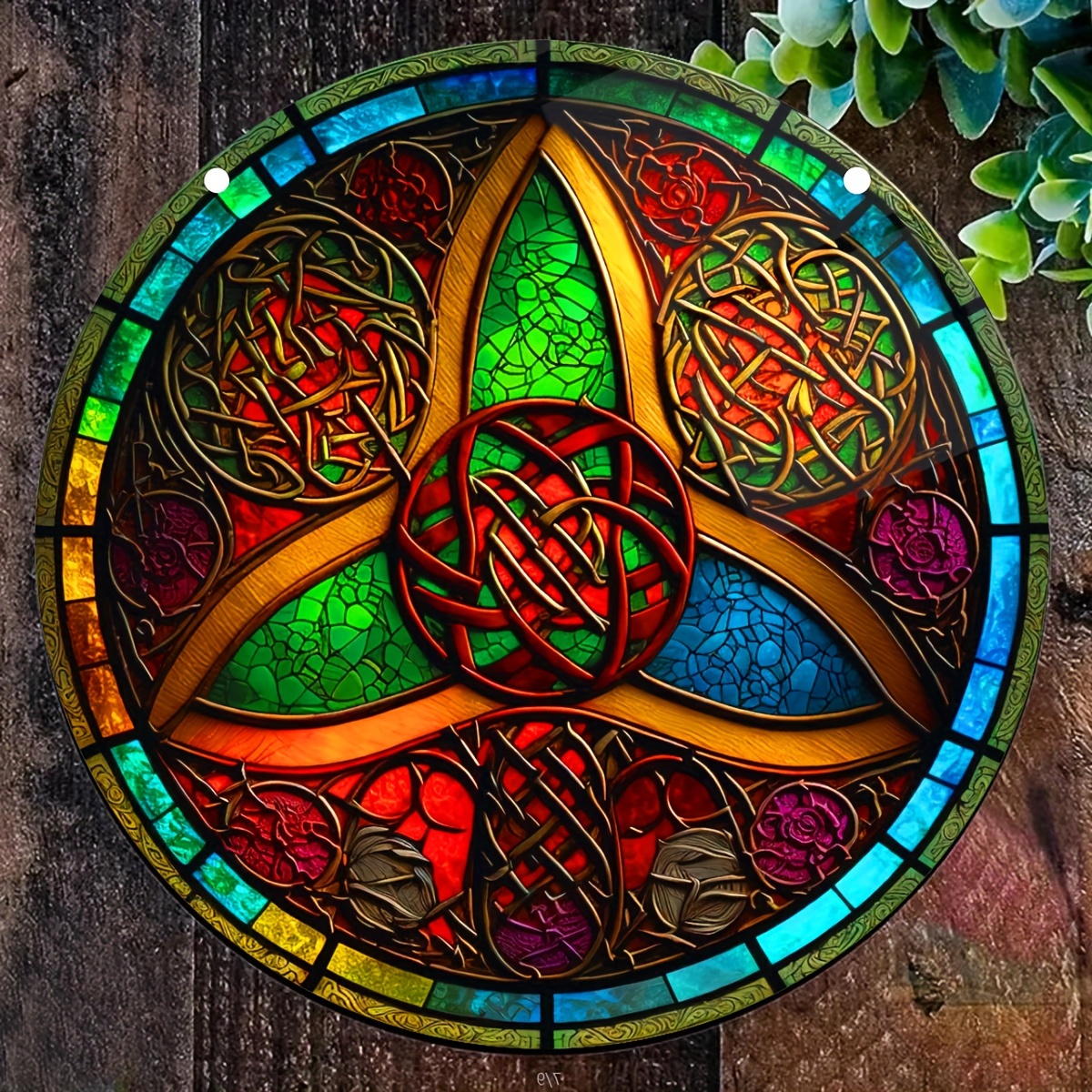 Celtic Trinity Knot Stained Glass Window Hanging Irish Decor Bedroom Living  Room Kitchen AS1164 - Suncatchers & Mobiles - Los Angeles, California, Facebook Marketplace