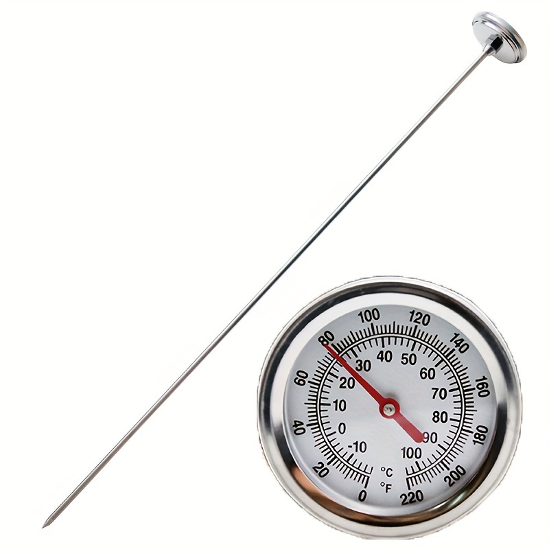 Stainless Steel Soil Thermometer Food Grade Compost Temperature