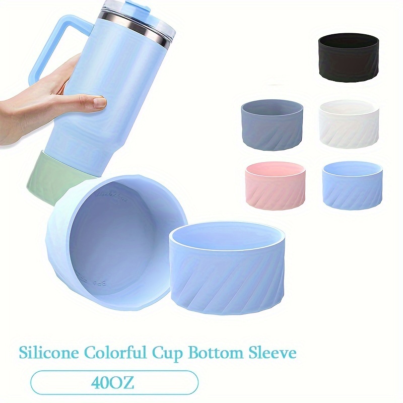 Silicone Cup Bottom Sleeve, Non-slip Twinkle Cup Boot Cover, Cup
