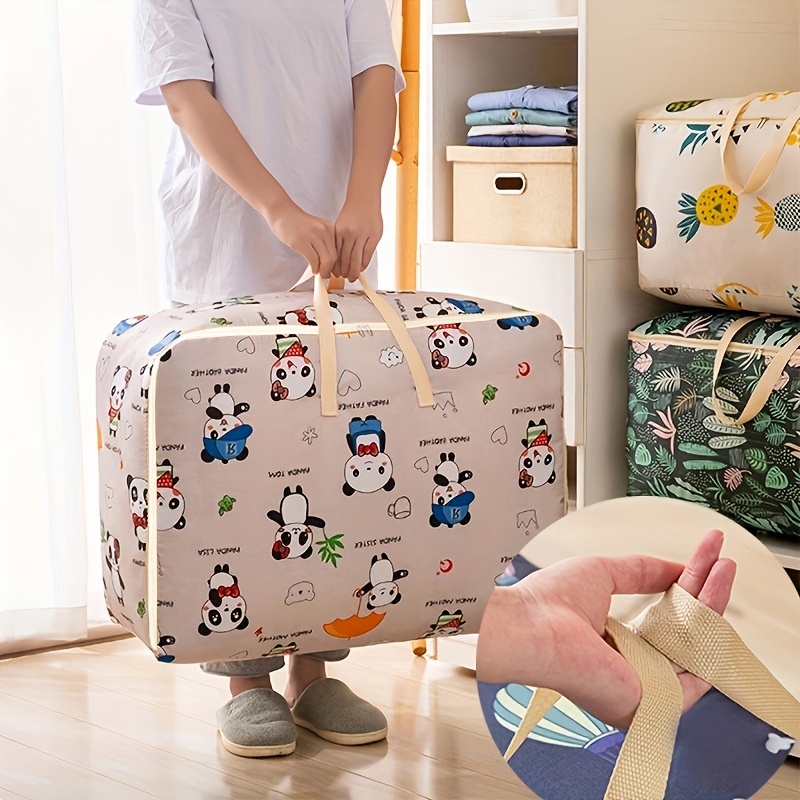 Cartoon Pattern Storage Bag Large Capacity Clothes Storage - Temu