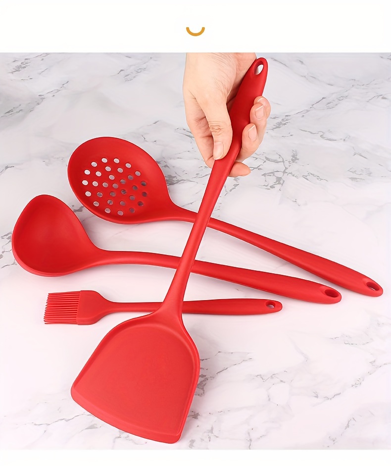 7pcs Set Strumenti Cucina In Silicone Set 7 Utensili Cucina - Temu Italy