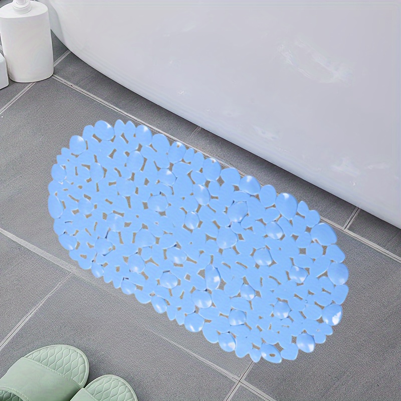  Secure Mat, la mejor alfombra de baño antideslizante con  drenaje, tapete de ducha, tapete de bañera, tapete de baño de PVC de secado  rápido, tapete de baño de esponja de lufa