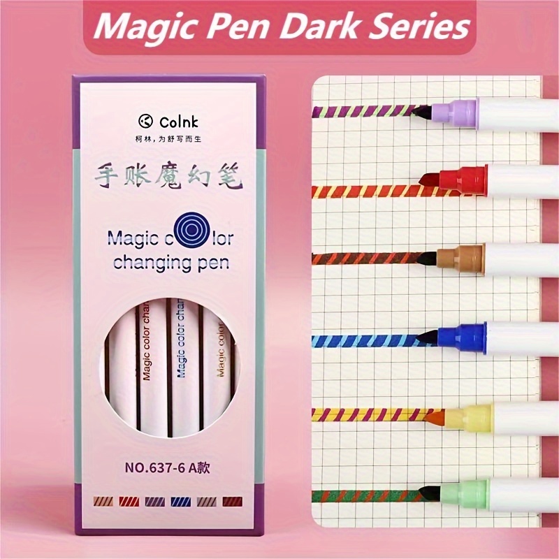 Magic Color Changing Highlighter Marker Pen, Double Tip Chisel Tip, 12 Soft  Colors Fluorescent Markers, Rainbow Pen Journal Diy Notes Painting Art  Supplies - Temu Qatar