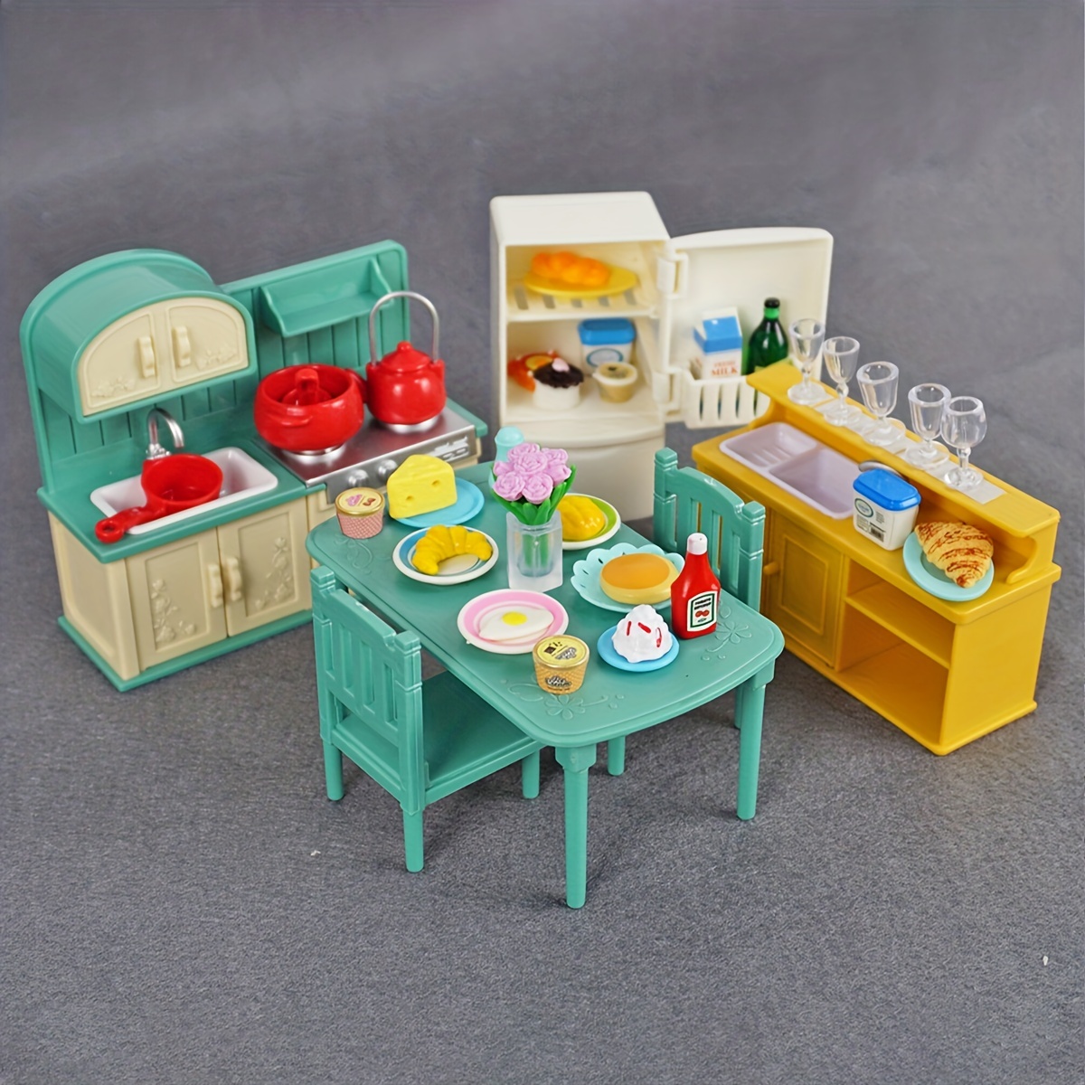 Country Kitchen Set, Toy Furniture Set