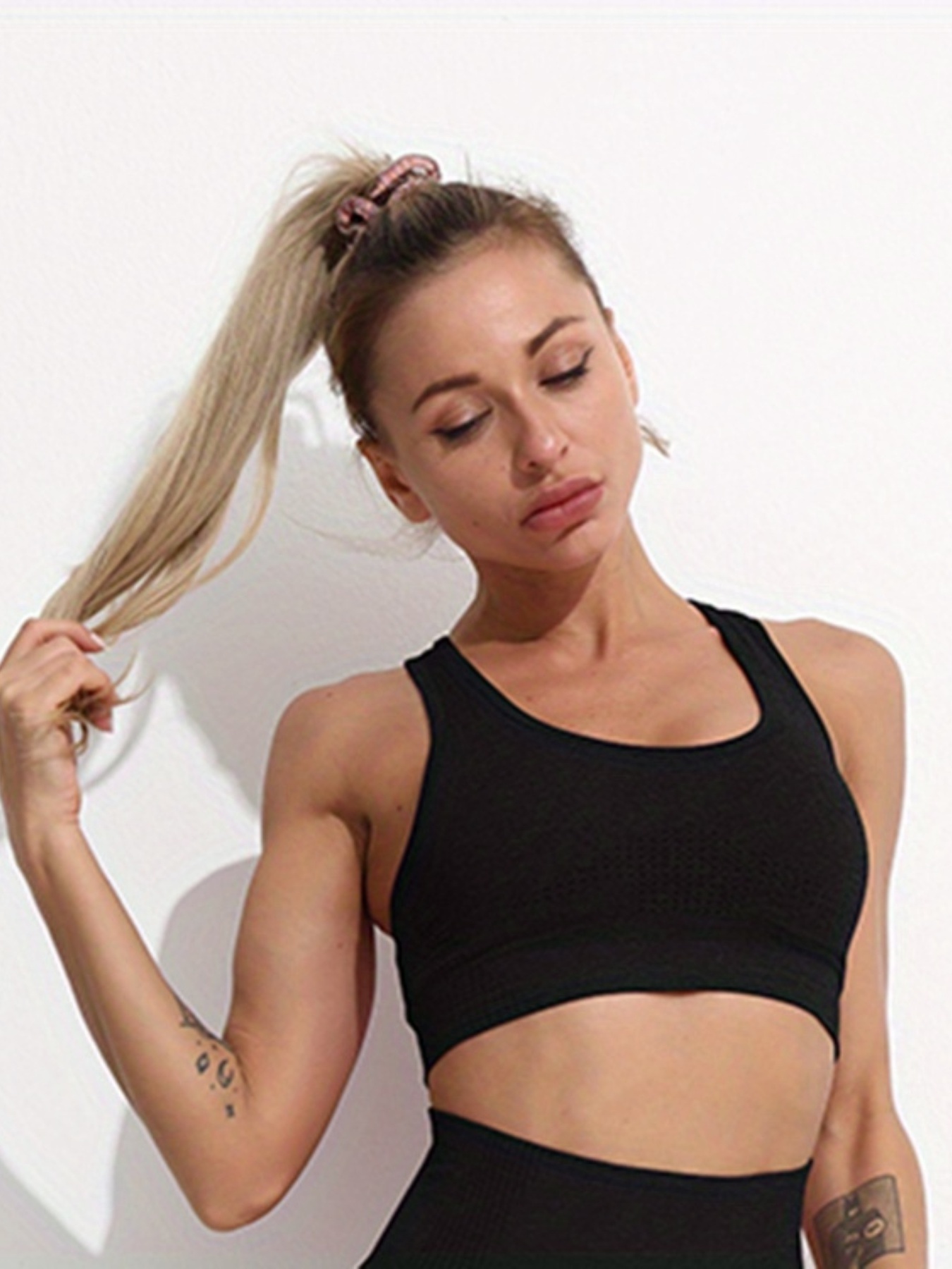 Sports Bra Set: High Elasticity Breathable Comfort Removable - Temu