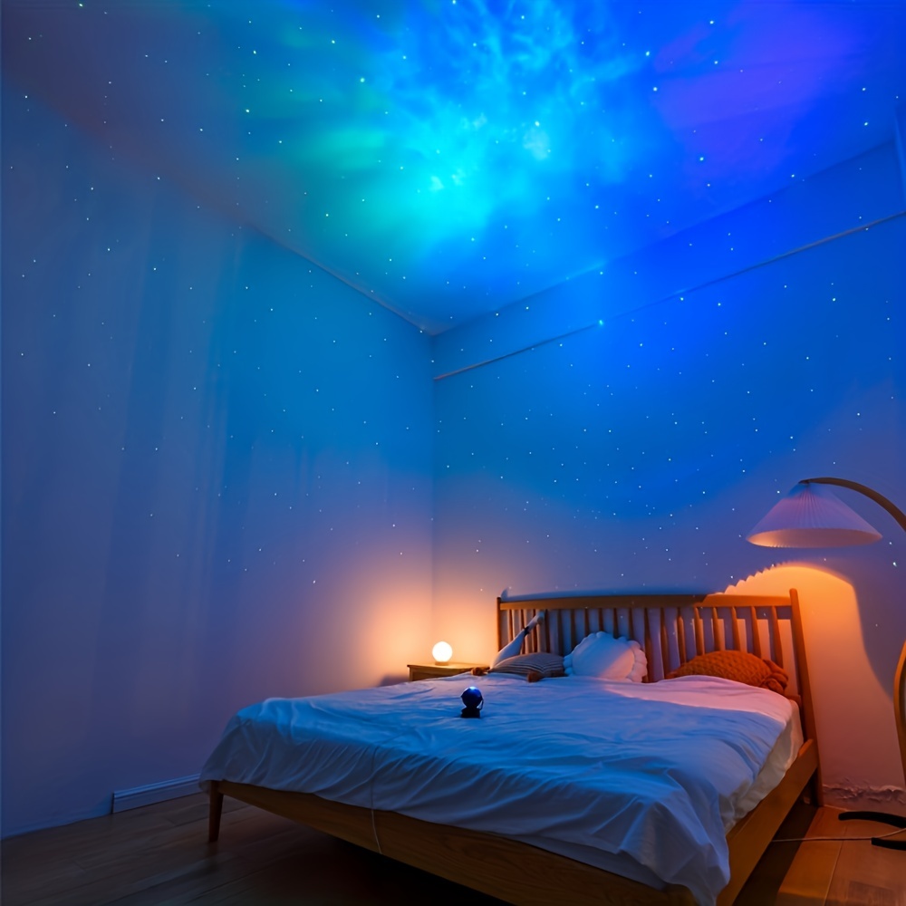 1 Stück Galaxie-Projektor-Licht, Sternennachtlicht, Mond-Stern-Nebel-Wellen- Projektor Mit Touch Und Fernbedienung, Party-Licht Für Kinder, Erwachsene,  Schlafzimmer-Heimdekoration - Temu Switzerland