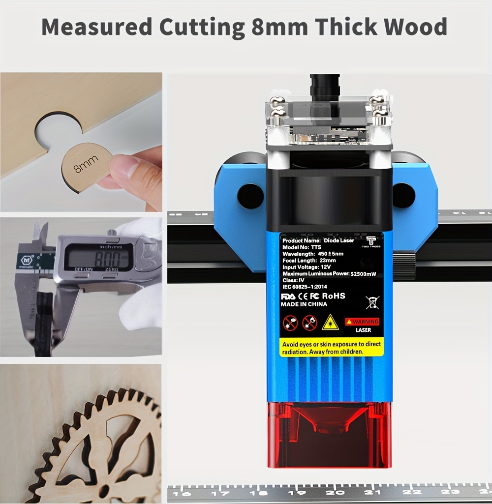 Twotrees TTS-25 Laser Engraving Machine Laser Engraver, Wood Metal Las –  MyAutomationGuru