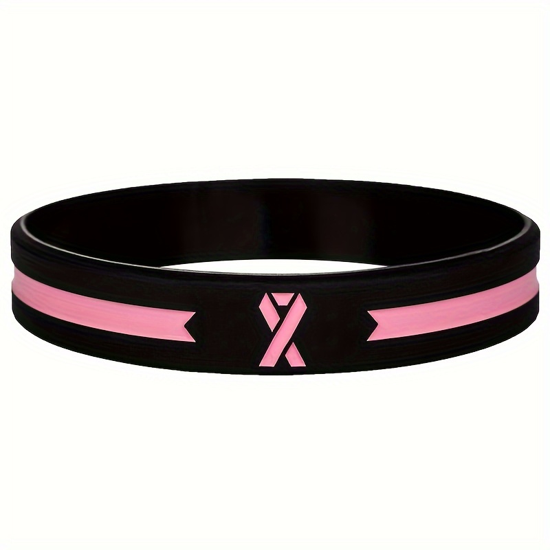 Black Silicone Wristband Bracelets