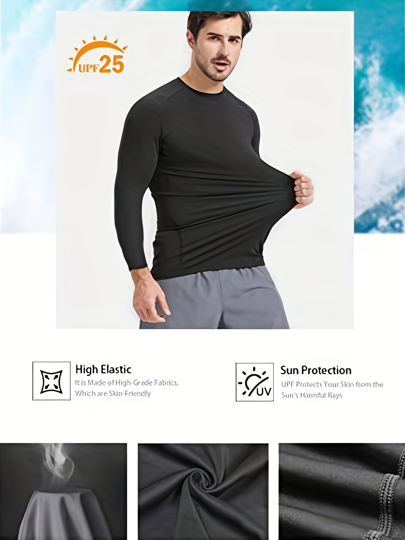 Mens Long Sleeve Thermal Shirts | Base Layer Shirts Cold Weather -Multi Pack