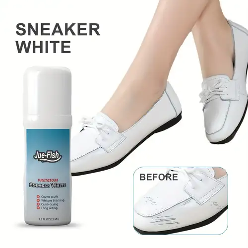 2022 Crème nettoyante pour chaussures blanches, crème nettoyante  blanchissante pour chaussures, nettoyage des taches, recoloration et  polissage des