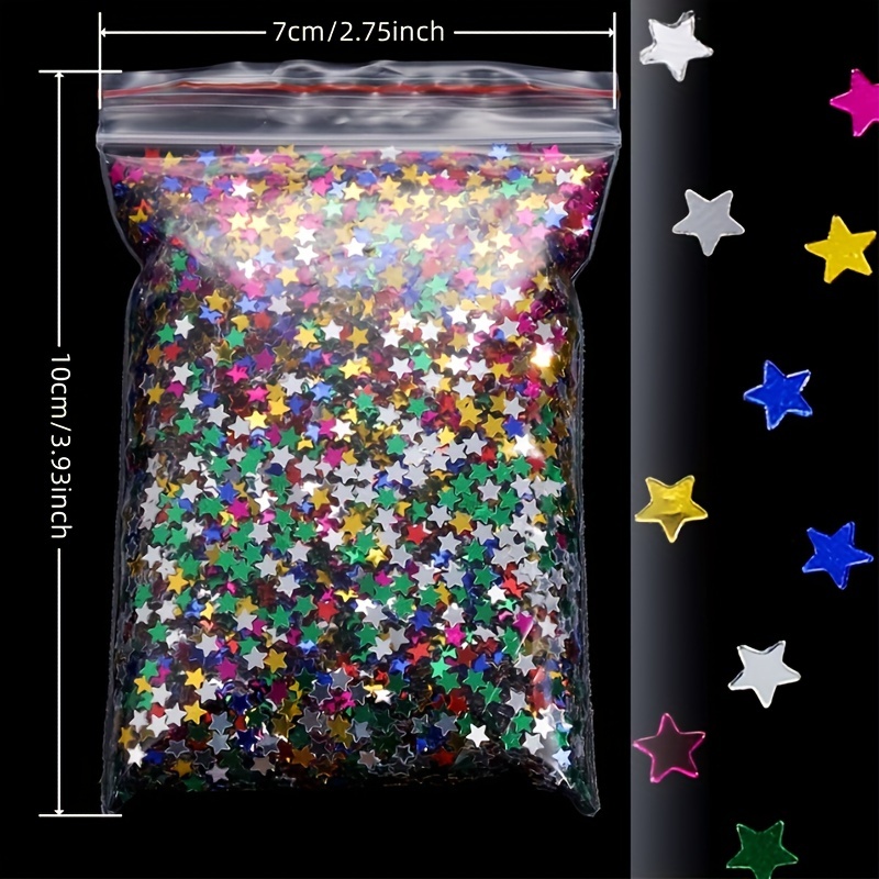 German Glitter Stars Vase Filler