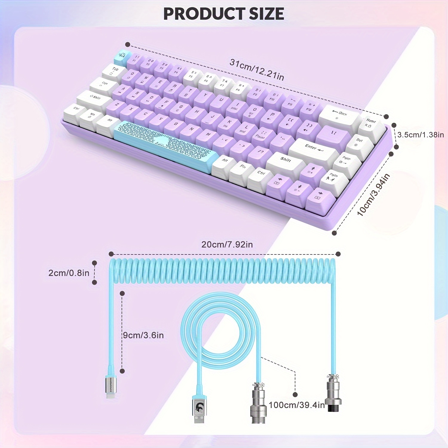 Luqeeg Tastiera Gioco a Una Mano, Tastiera Meccanica a 35 Tasti Mini  Tastiera Portatile con Retroilluminazione RGB Controller di Gioco  Ergonomico per