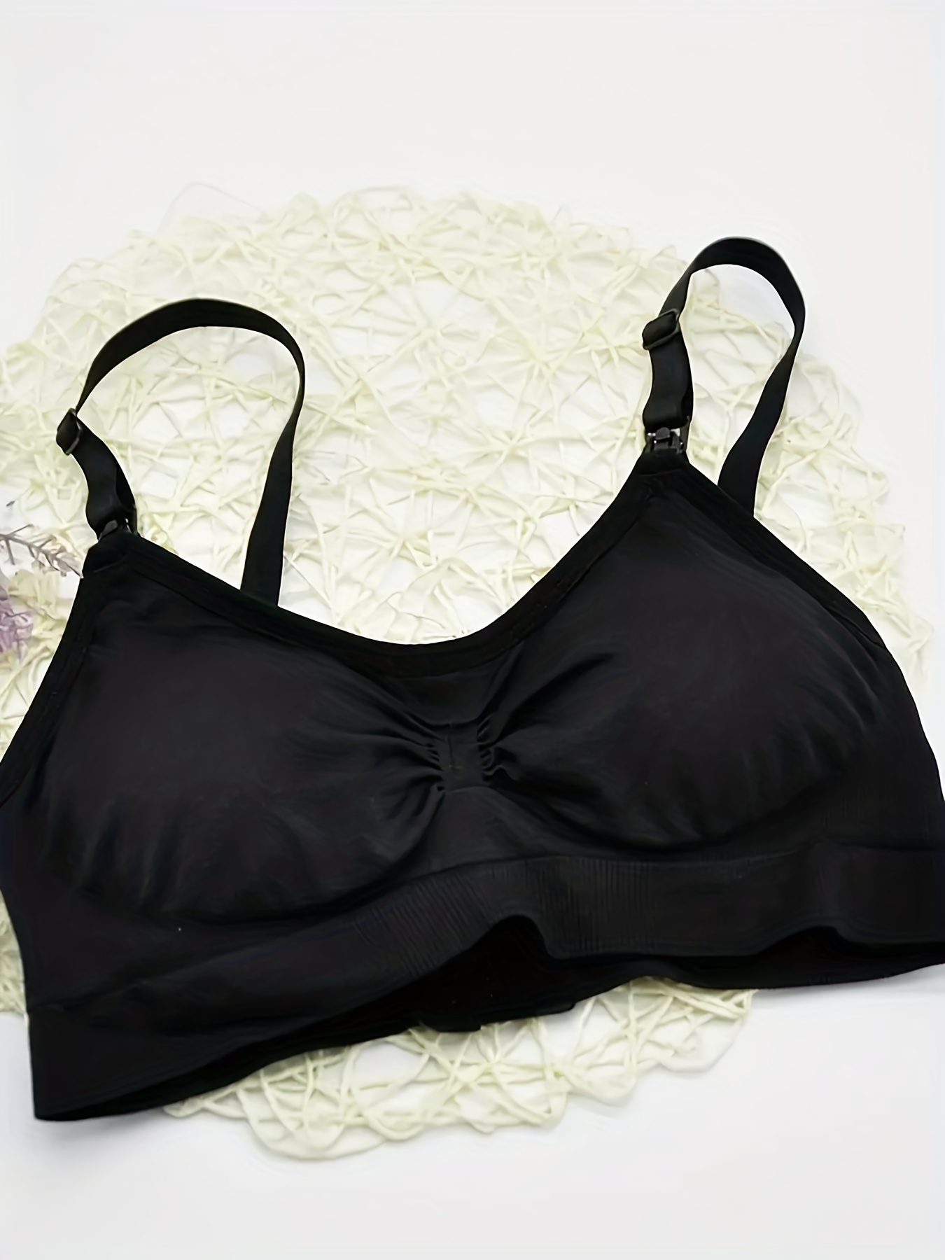 2pcs Women's Front Open Convertible Nursing Bra for Maternity & Breastfeeding