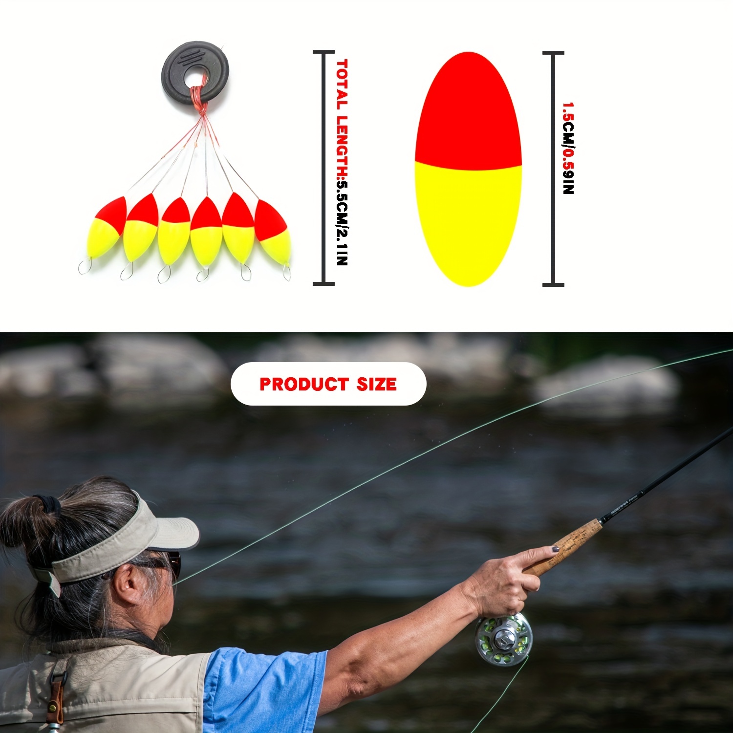 Small Fishing Floats Fishing Bobbers Accessories For - Temu