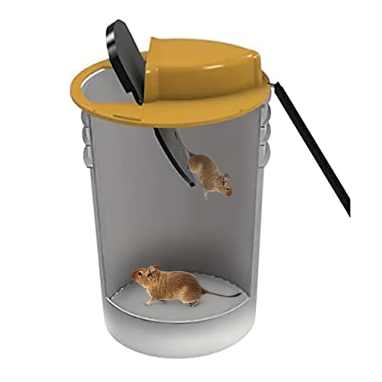 Bucket Mouse Trap, Rat Trap-Mouse Trap Bucket Flip Lid, Catching Mouse Tool  Bucket Compatible-Reusable Supplies