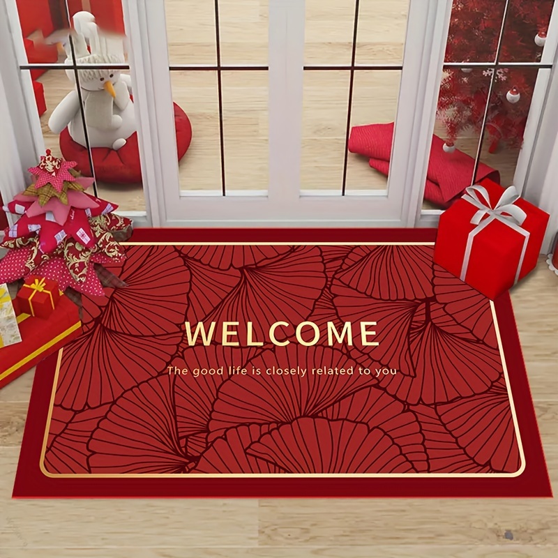 Red Barrel Studio Rumford Welcome Floret Doormat