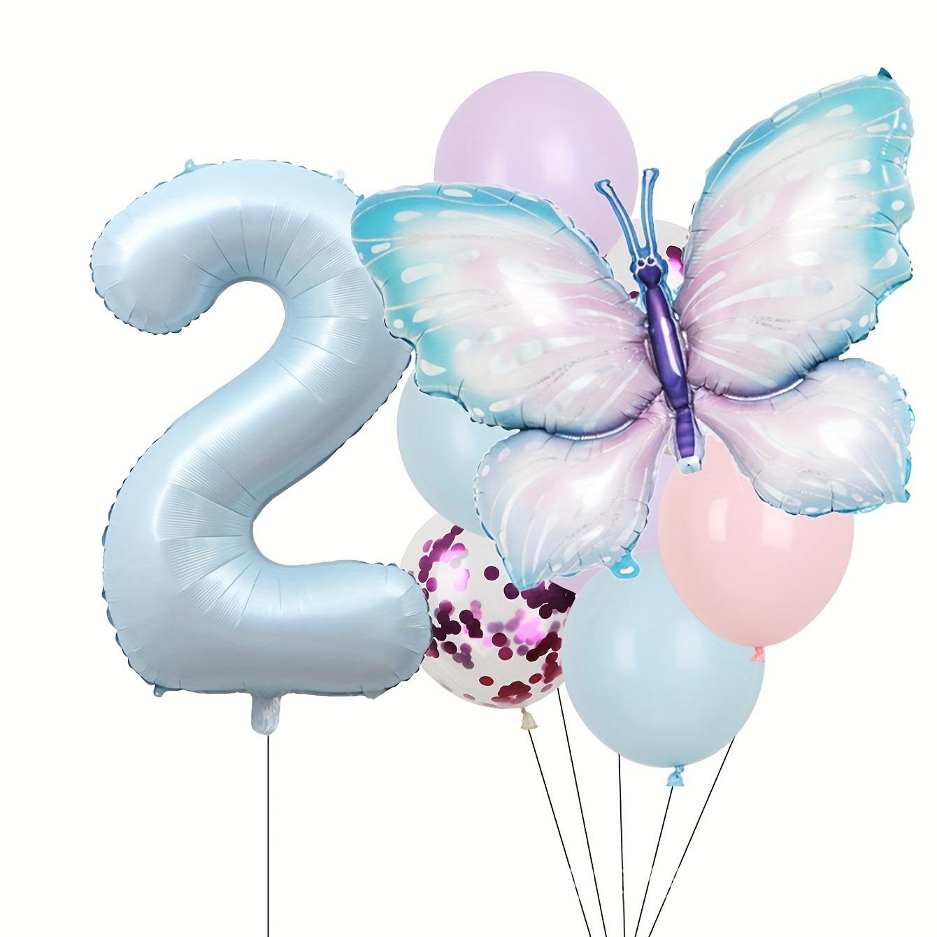 Acheter (Qunide) Ballon en aluminium de 43 pouces, Photo de papillon, ballon  de couleur pour enfants, décoration de fête à thème d'anniversaire