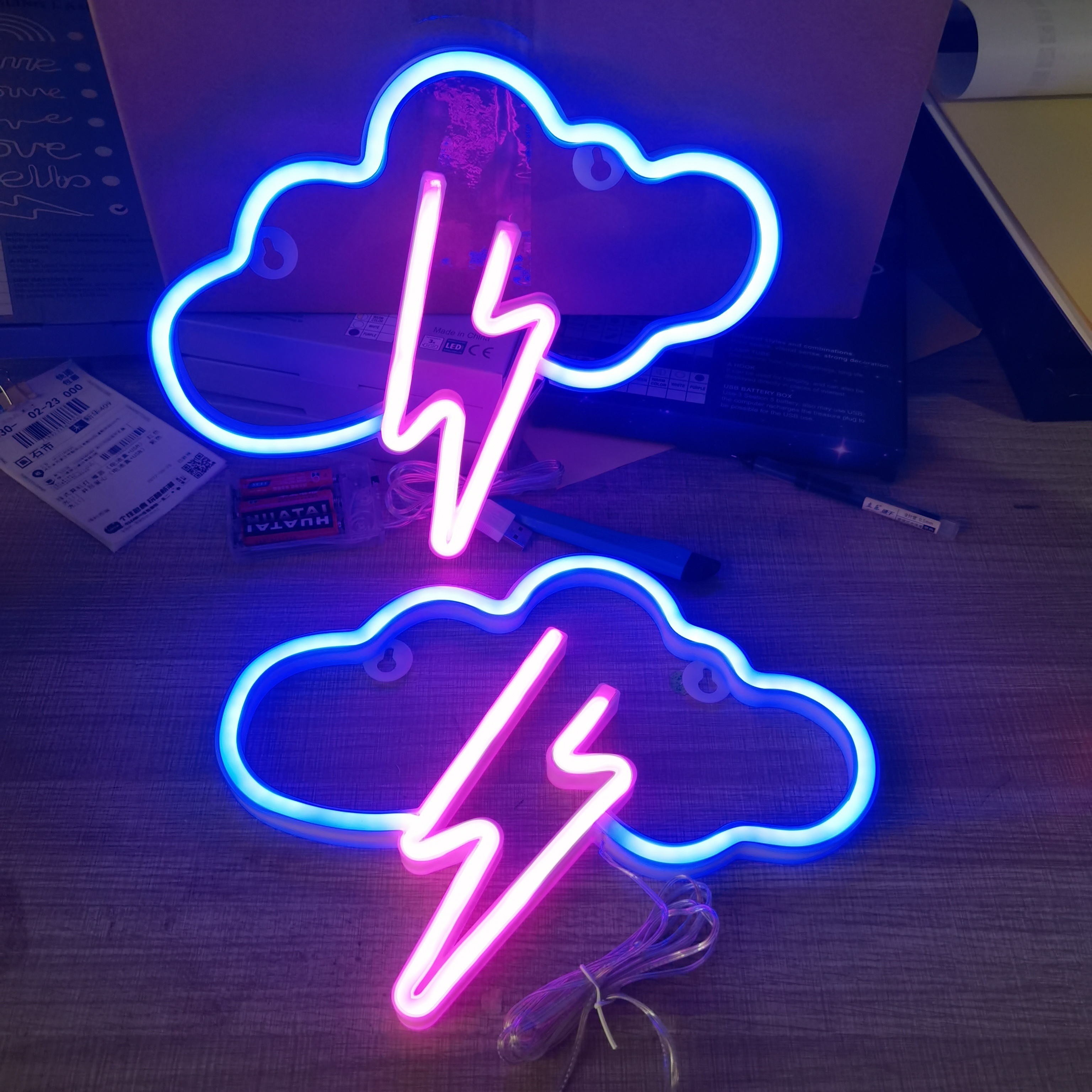 LED Lights Game Cloud Neon Light Sign Bedroom Decor Neon Sign