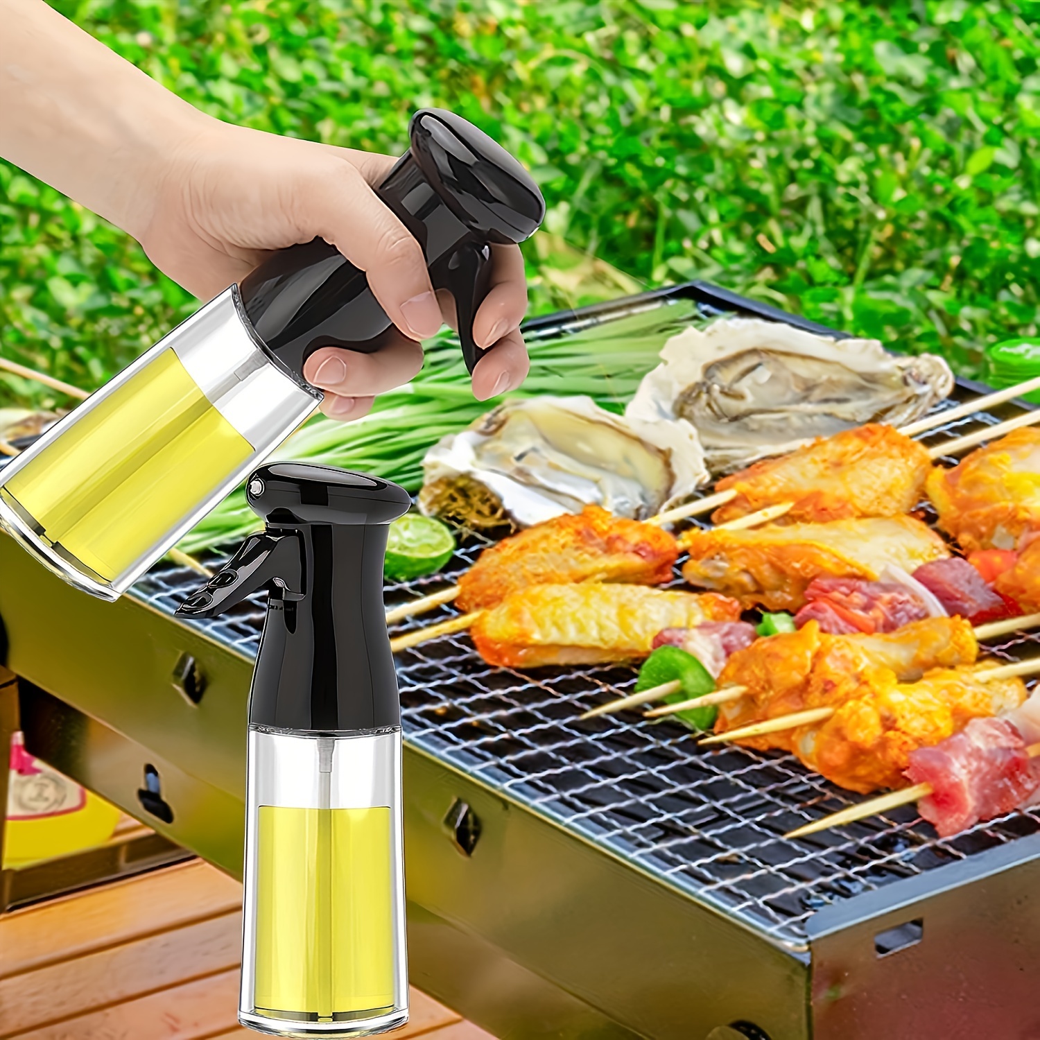 Oil Sprayer For Cooking Kitchen Oil Bottle Cooking Oil Spray Reusable Oil  Spray Bottle Salad Grill BBQ Air Fryer Roasting Tool - AliExpress